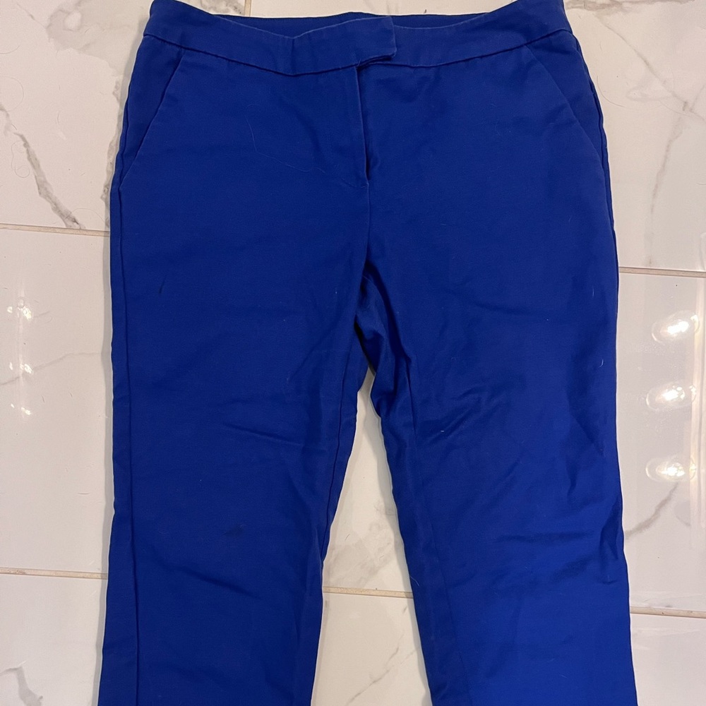 Royal blue capri pants
